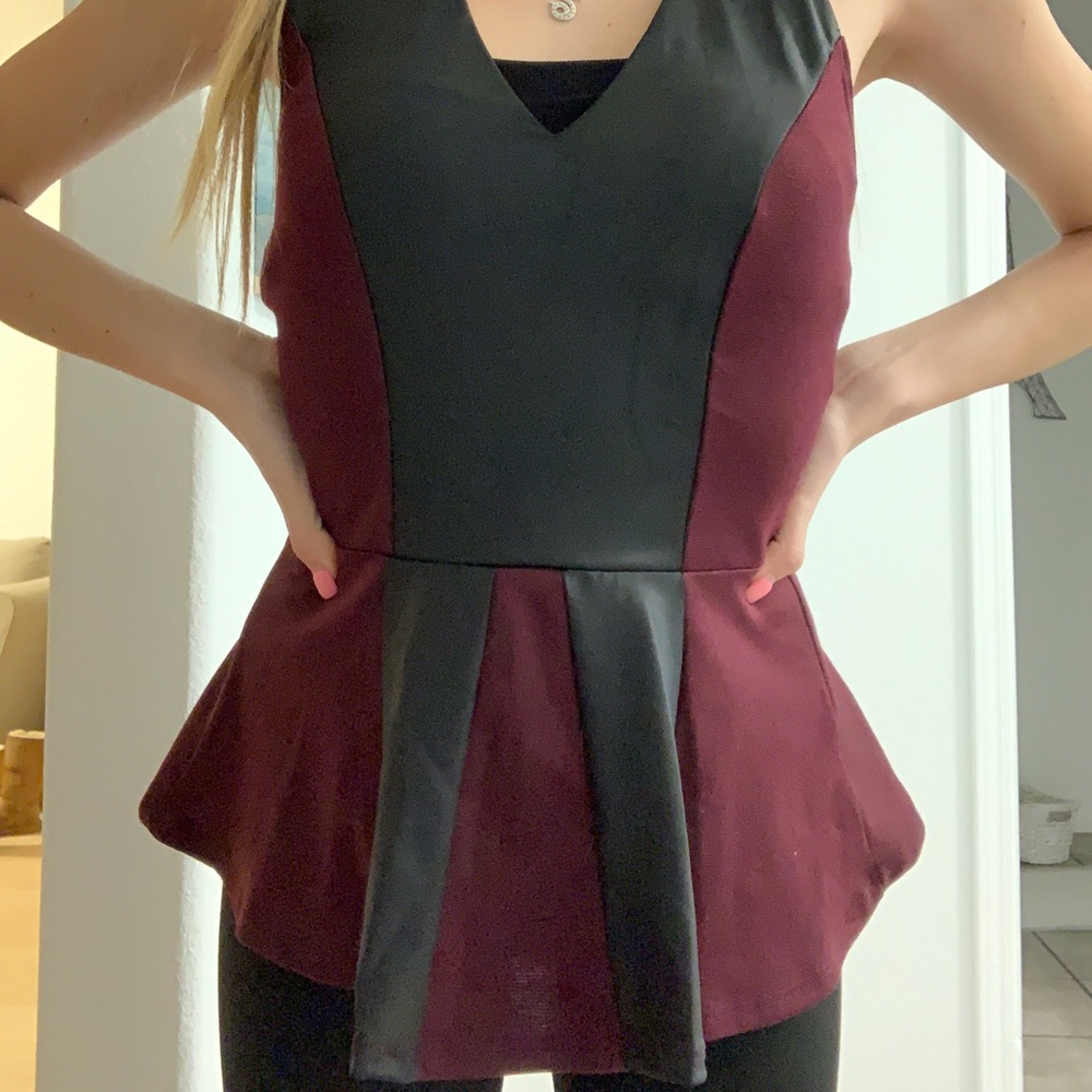 Retro Style Peplum Top - Picture 5 of 5